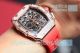 Knockoff Richard Mille RM11-03 Diamond And Rose Gold Watch - Red Rubber Strap (10)_th.jpg